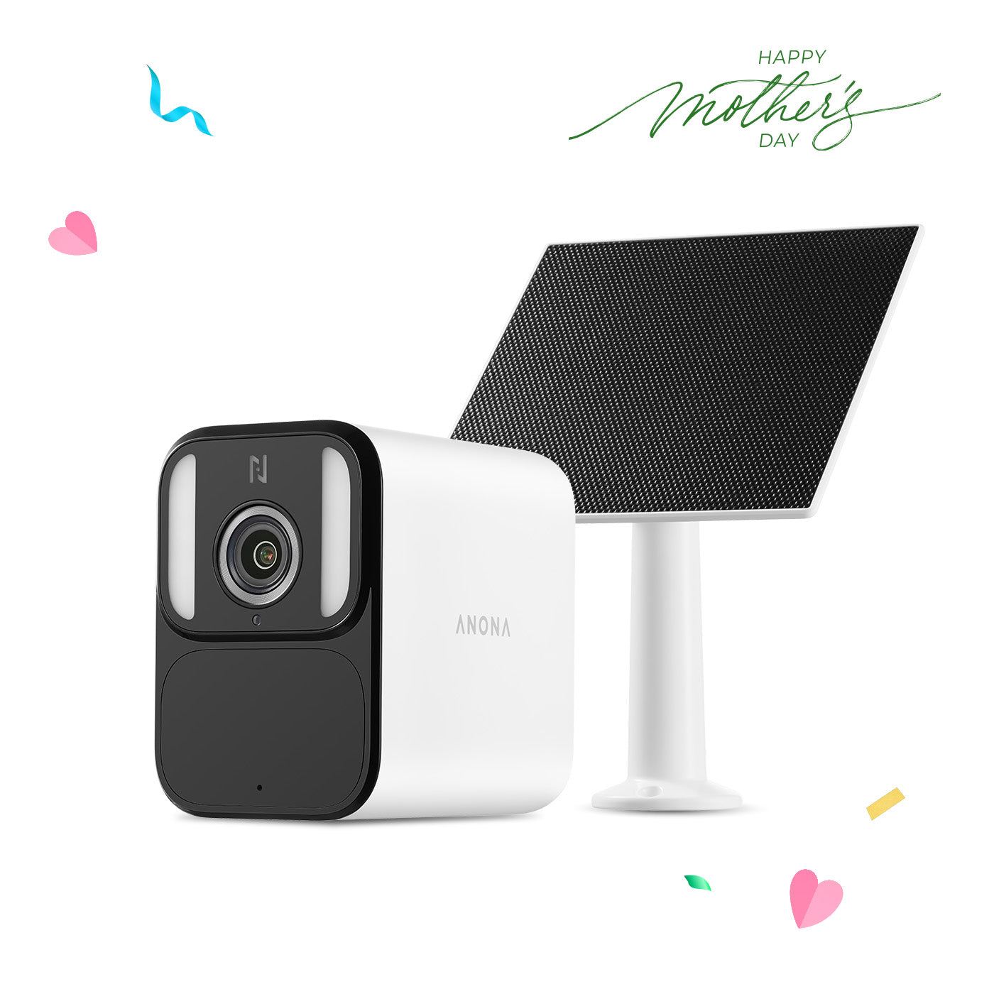 Anona Lucio 2.5K 4MP QHD AI Solar/Battery Powered Security Camera