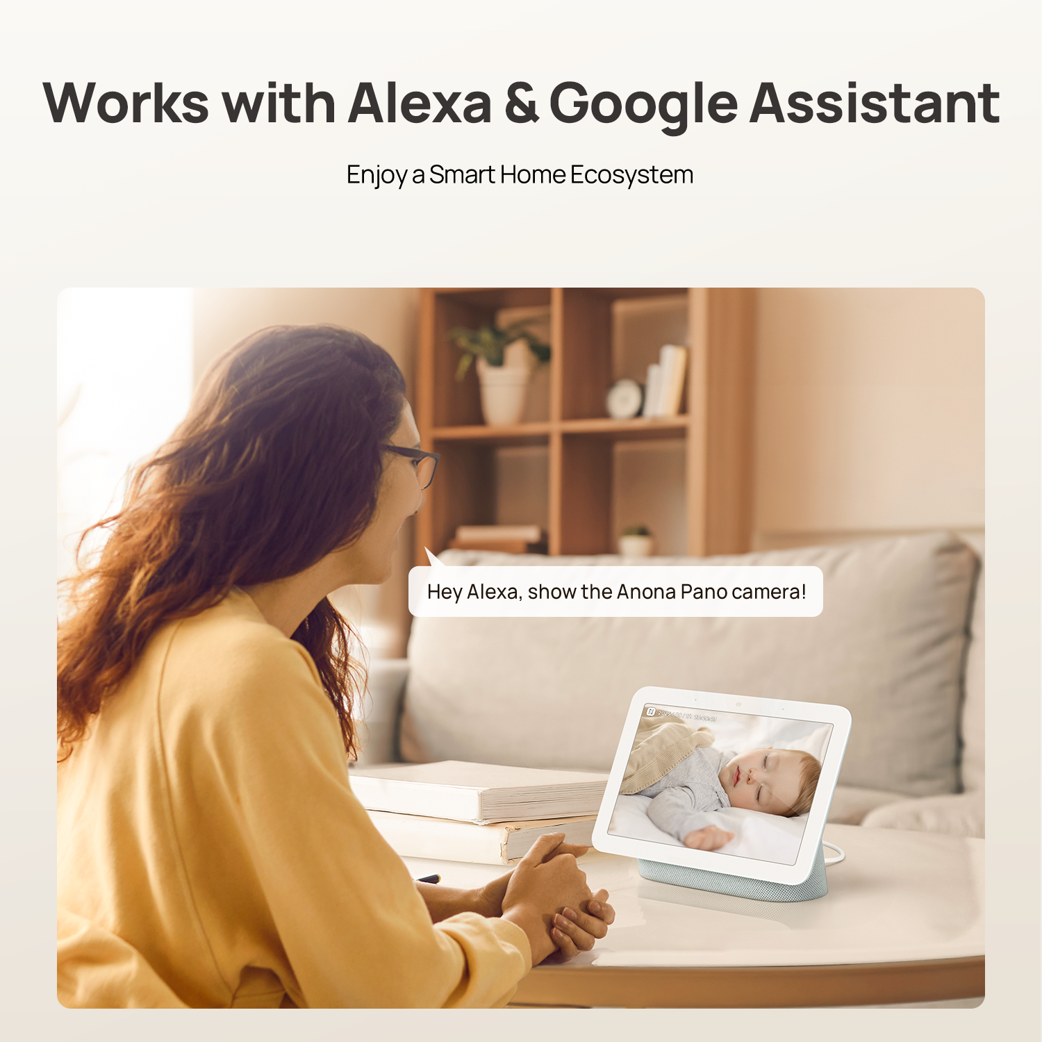 Anona Pano - 4K UHD 360° Pan Tilt Dual-Band Wi-Fi 6 Indoor AI Security Camera