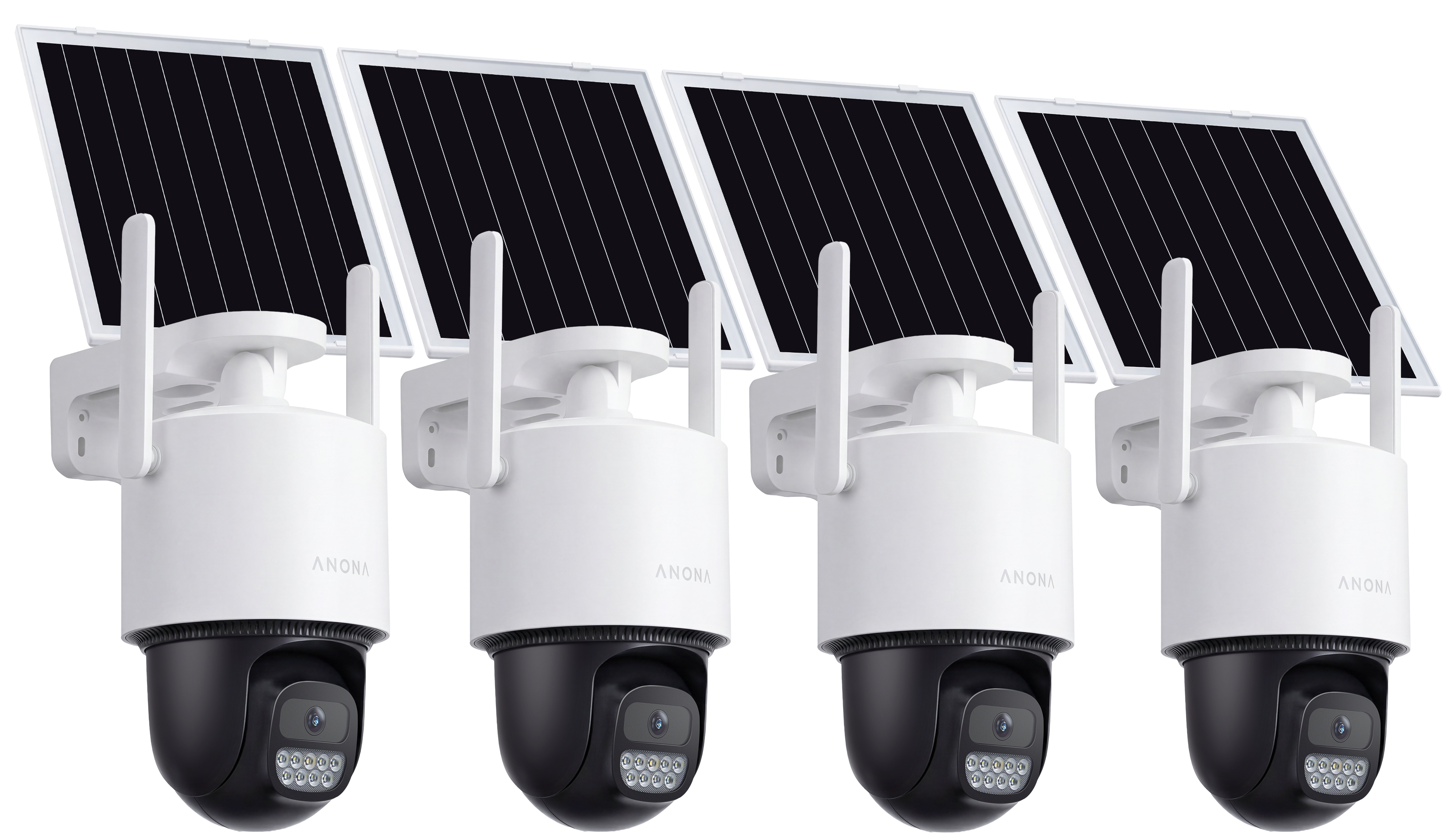 2.5K 4MP Solar PTZ Security Camera with Auto Tracking & Local Storage