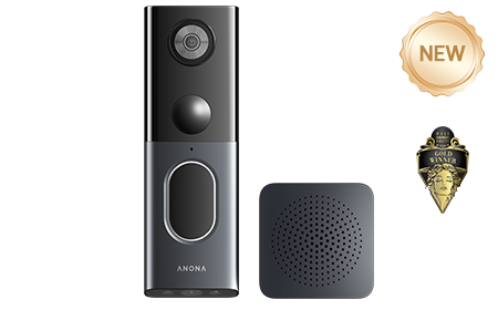 Anona Dual Cam Video Doorbell With Chime
