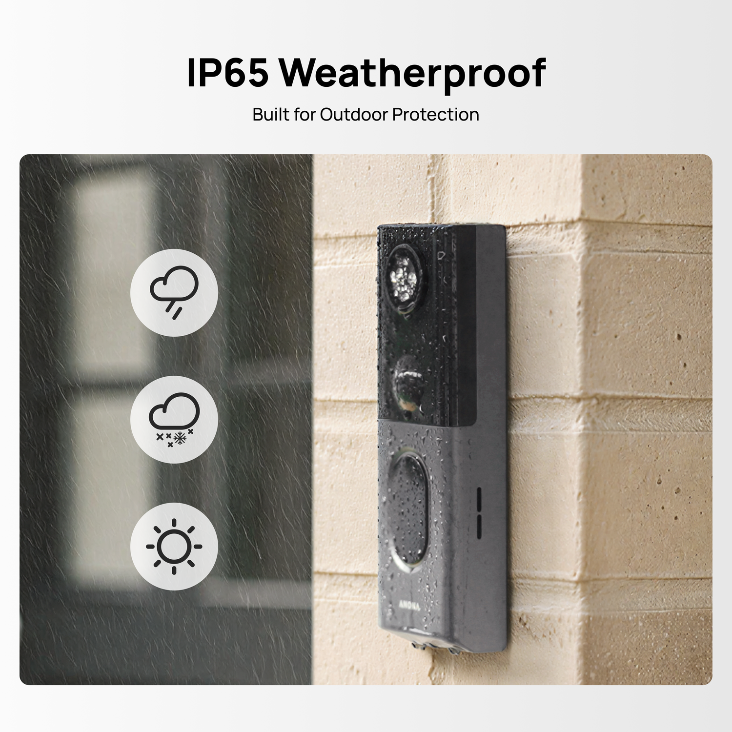 2K+ 5MP Dual Camera Video Doorbell with Chime