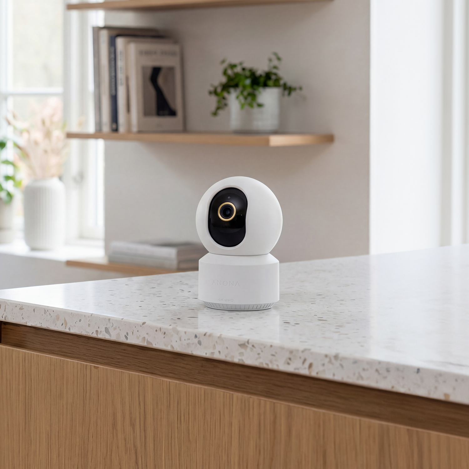 Anona Pano - 4K UHD 360° Pan Tilt Dual-Band Wi-Fi 6 Indoor AI Security Camera