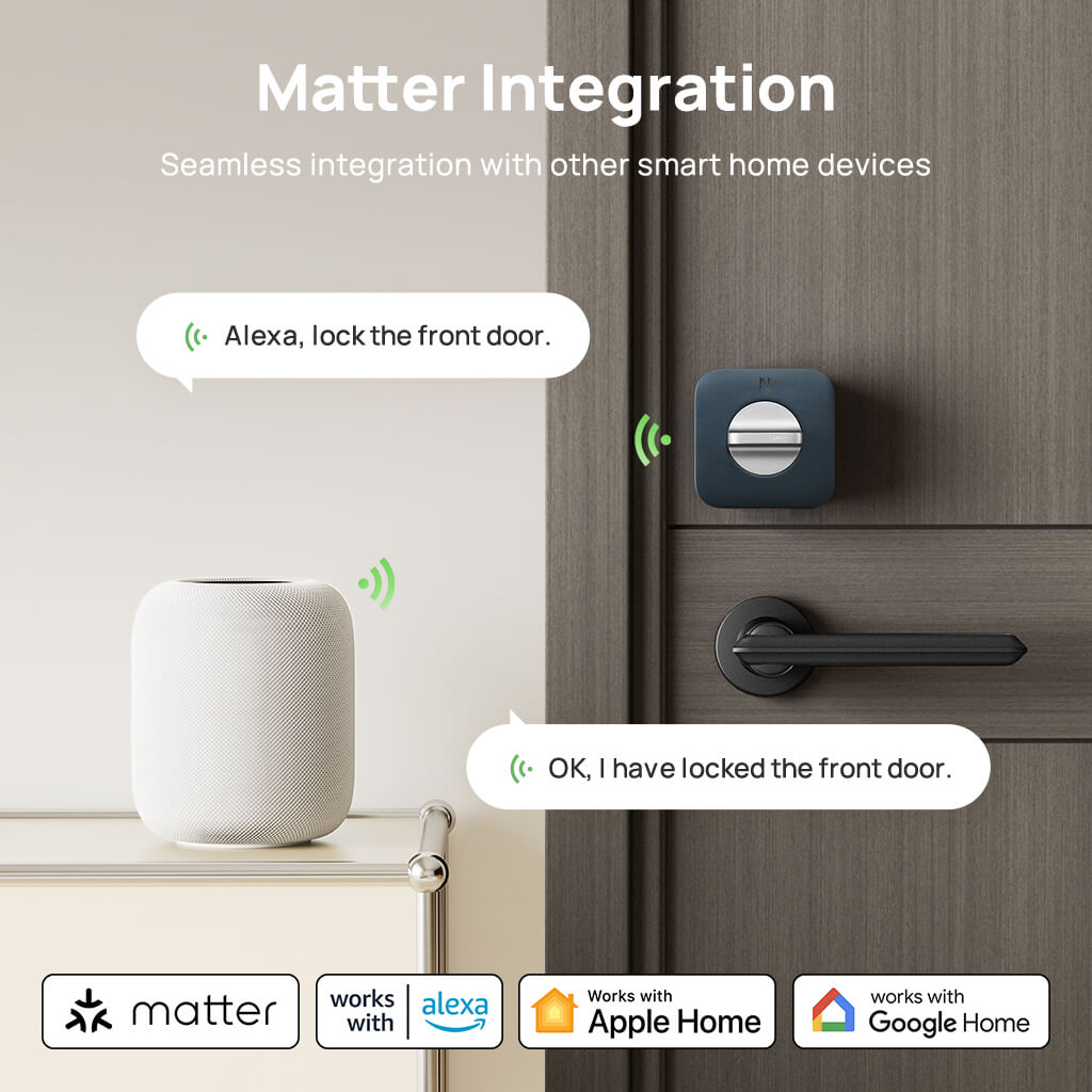 Anona Holo Wi-Fi Smart Lock and Keypad Set- Compatible with Matter, Auto Lock/Unlock