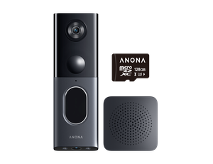 2K+ 5MP Dual Camera Video Doorbell with Chime