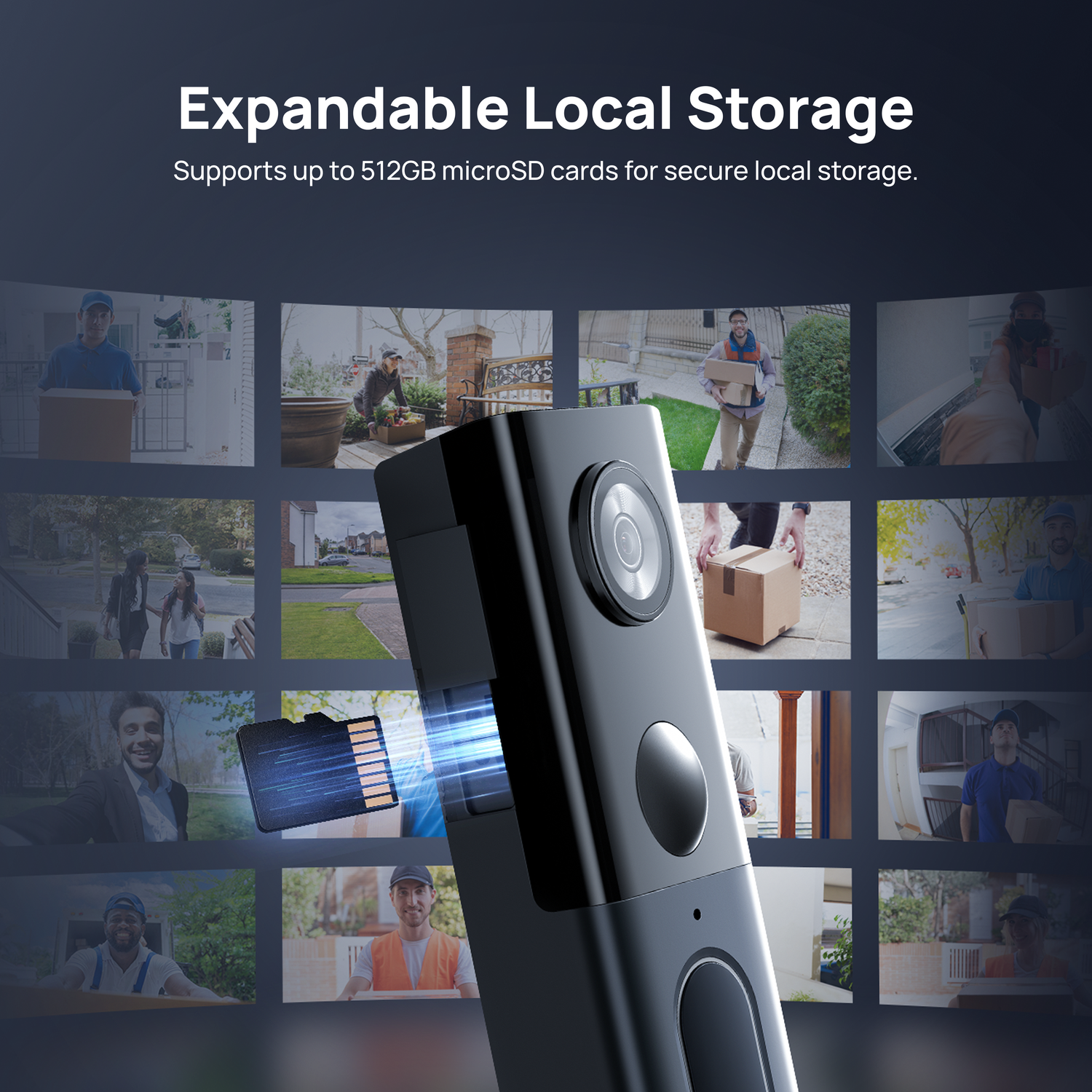 2K+ 5MP Dual Camera Video Doorbell with Chime