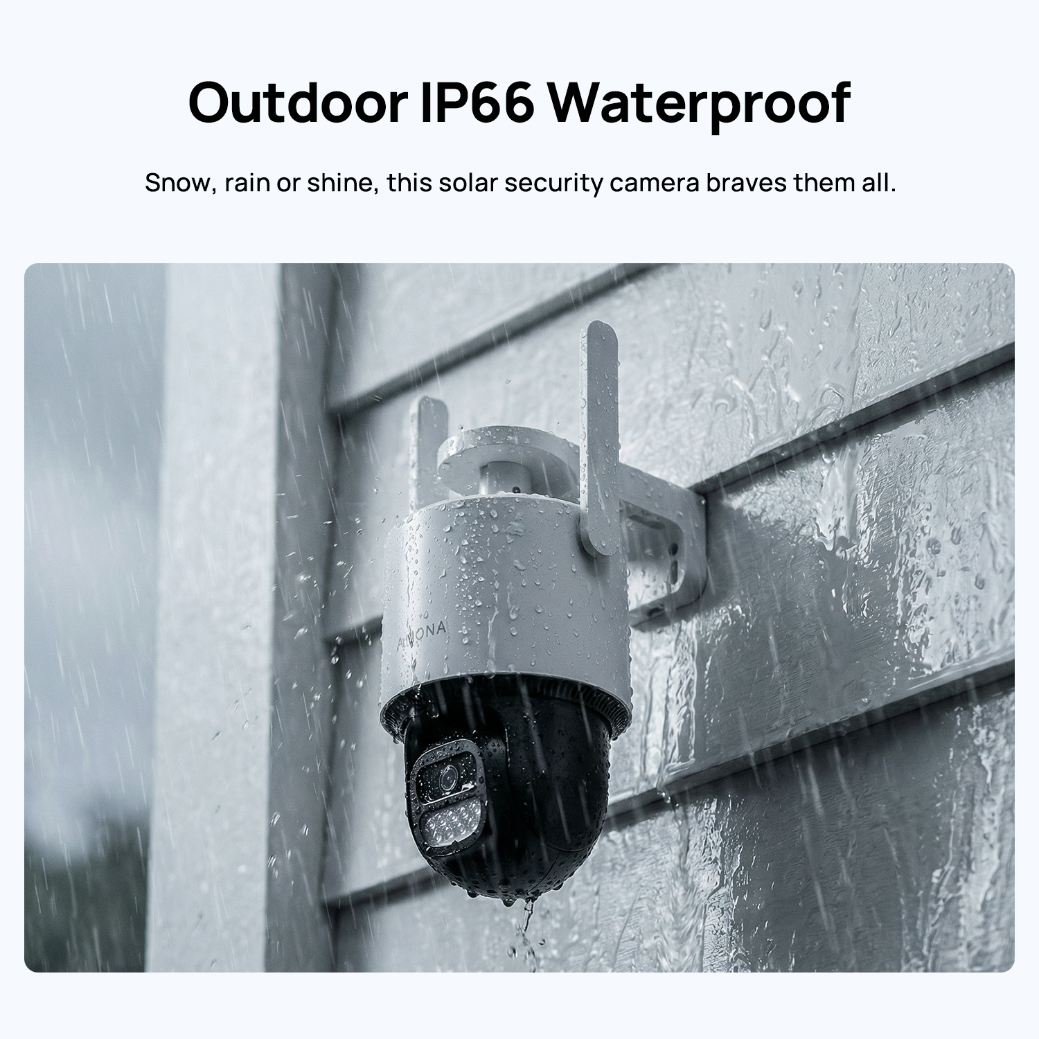 Designed for year-round outdoor use, Anona Orbis remains protected against rain, snow, and harsh weather conditions.