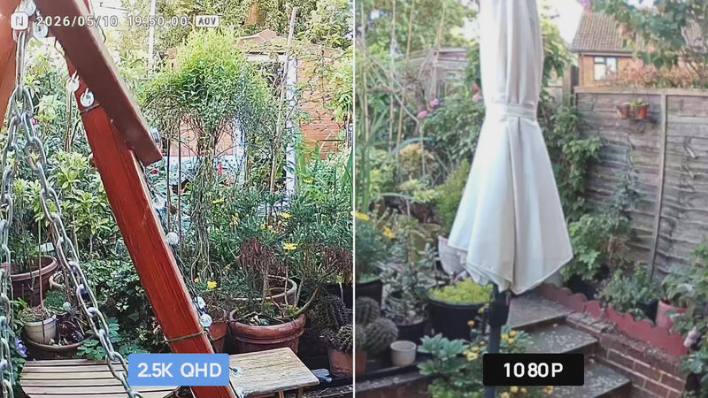 Anona Orbis 2K+ 4MP PTZ security camera sees more detail than standard 1080p cameras with crisp 2.5K 4MP QHD video quality.